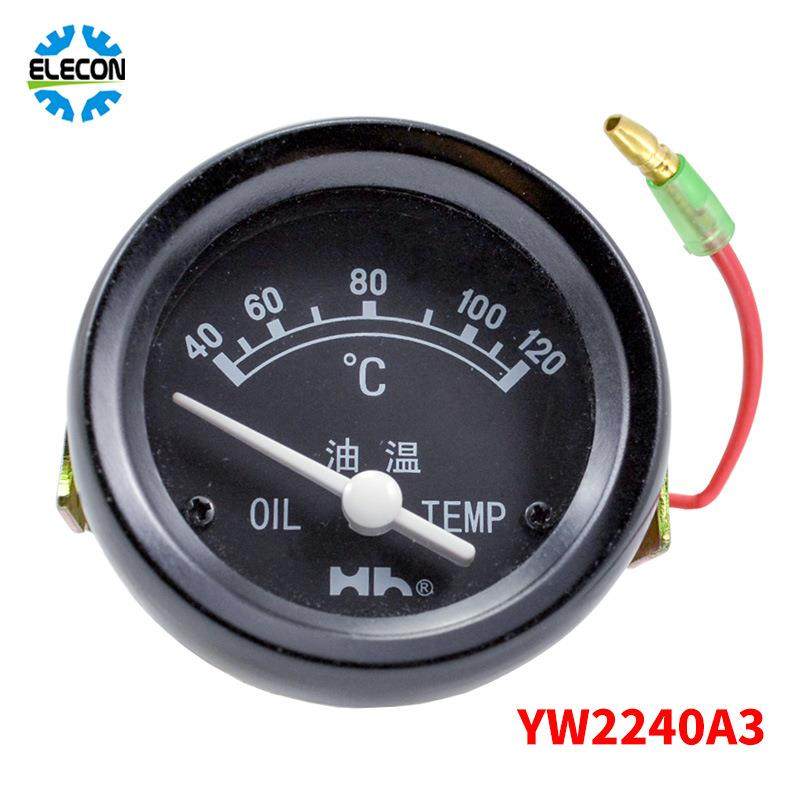 船舶柴油发动机黄河仪表YW2240A3工程机械油温表24v温度指示器