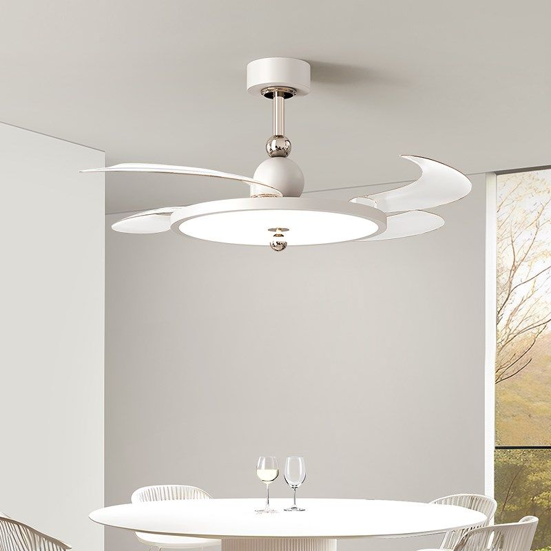 隐形护眼智能简约大气餐厅风扇吊灯家用电扇一体超薄卧室客厅灯具,家装灯饰光源,风扇灯,淘宝优惠券,粉丝福利购,淘宝优惠卷