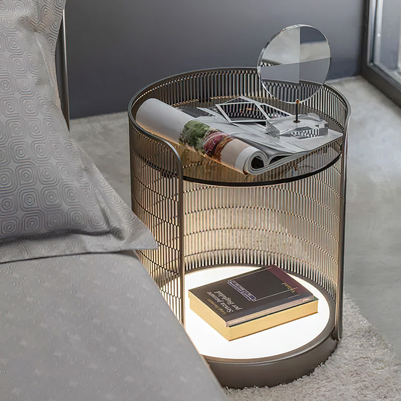 现代风铁艺落地灯高级感轻奢别墅客厅沙发边几置物台氛围立式灯具,家装灯饰光源,置物功能落地灯,淘宝优惠券,粉丝福利购,淘宝优惠卷