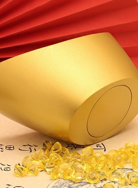 纯黄铜创意超大号实心元宝办公室居家仿金装饰工艺品摆件厂家