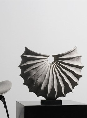 简约现代软装饰品轻奢几何树脂摆件样板房间售楼处电视柜艺术摆设