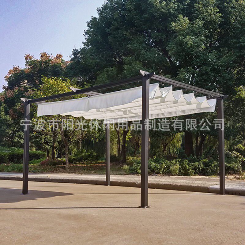 户外遮阳篷遮阴凉亭葡萄月季爬藤架铝合金庭院花园停车棚家用帐篷