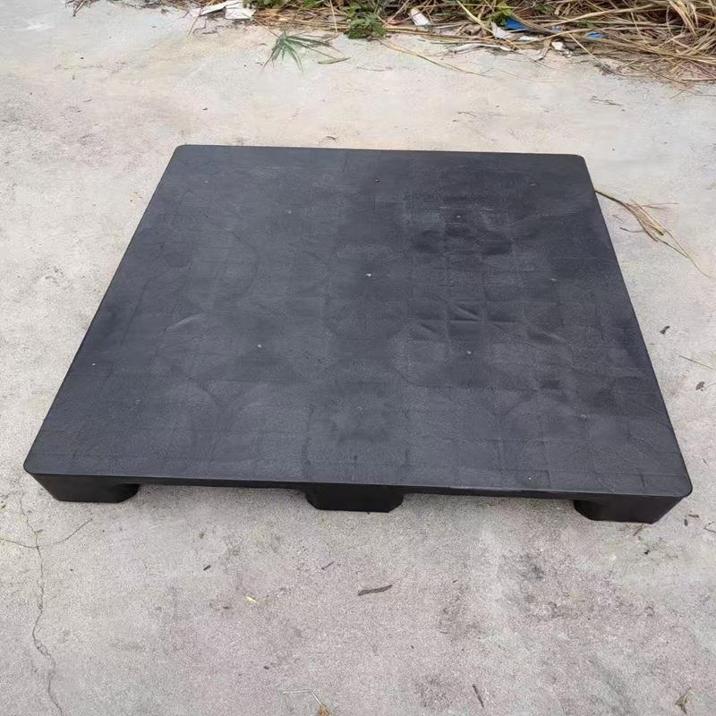 东莞托盘厂家供应深圳电子厂仓库货架塑料卡板全新黑色PP叉车栈板