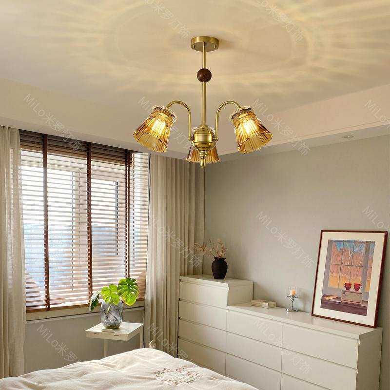 MiLo 法式轻奢吊灯客厅灯大气水晶卧室灯中古复古宫廷风餐厅灯具