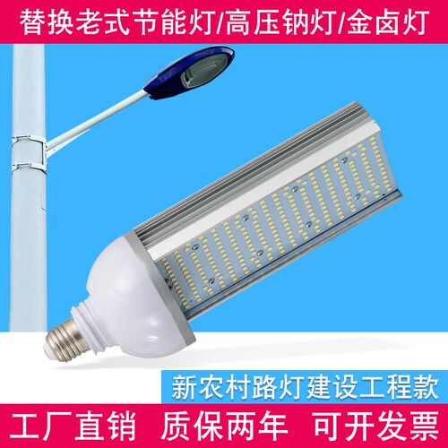 超亮LED市政路灯灯泡250W道路户外大功率路灯头光源高压钠灯节能