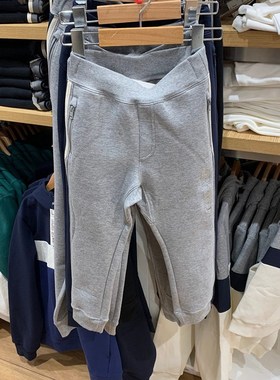 童装男童/女童春季高弹力快干运动长裤侧边条纹卫裤463500/465010