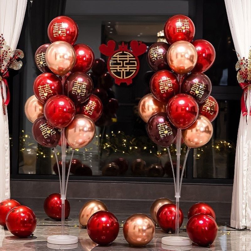 地飘气球结婚婚房布置套装婚礼新房场景立柱路引支架婚庆用品大全,节庆用品/礼品,发光气球,淘宝优惠券,粉丝福利购,淘宝优惠卷