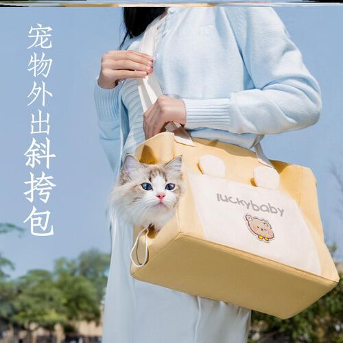 秋冬天遛狗包斜挎大容量社会化训练猫包便携手提超小体宠物外出包