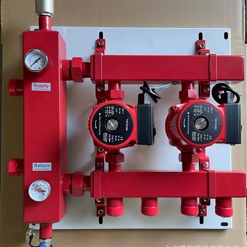 地暖混水罐耦合罐别墅泵站水力分压器F分配平衡器304不锈钢加厚