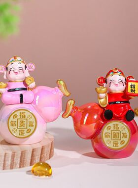 财神赐福招财解压葫芦福禄摆件