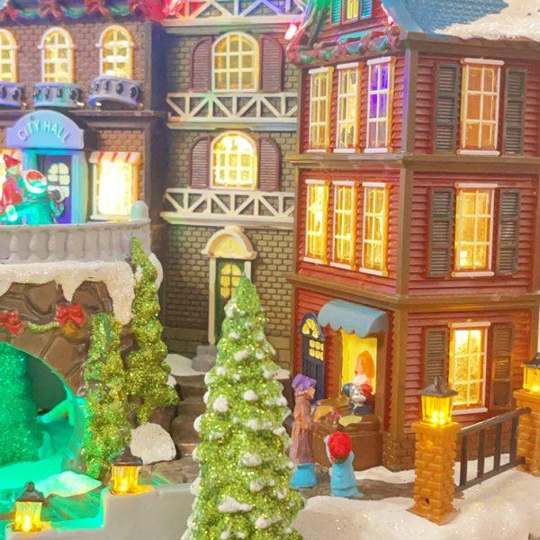 美国LEMAX冬日小镇音乐盒摆件女生女孩男孩节日生日礼物复古摆件,家居饰品,音乐盒,淘宝优惠券,粉丝福利购,淘宝优惠卷