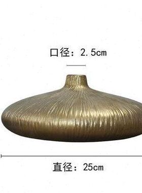 现代新中式家欧厅式瓷MLD花瓶摆件样板房售楼部家具城居客软装陶