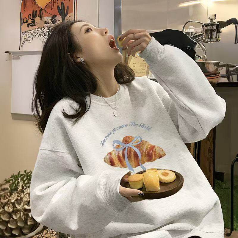 藏蓝色卫衣女2026新款春秋薄卫衣/绒衫