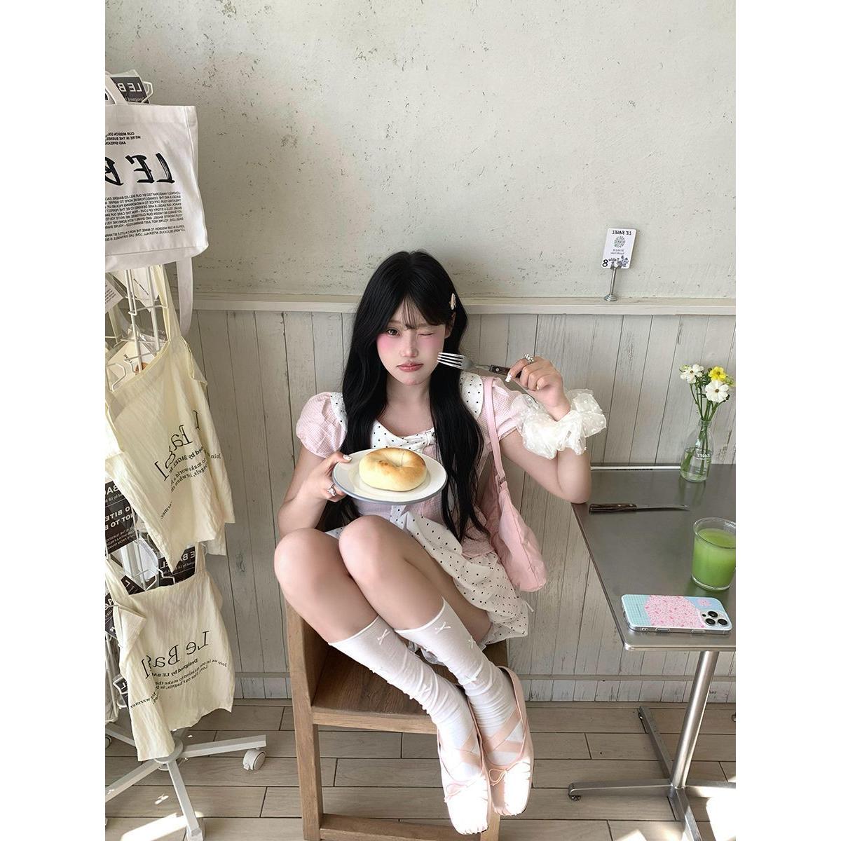 甜美粉色少女感蝴蝶结拼