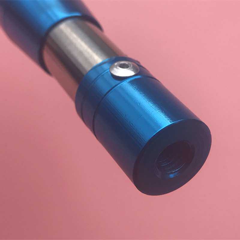 9ZRT1.5米3m5m6m不锈钢蓝套伸缩杆子 铆钉加固自由定位竿 杆头8mm