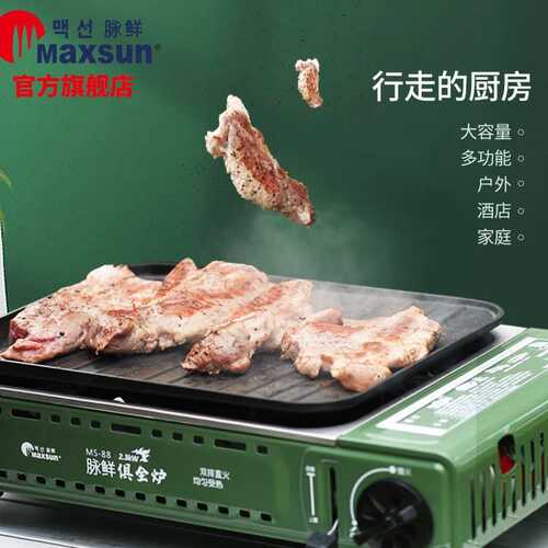 烧烤炉户外旅行炉子野营野餐便携卡式炉装备烧烤套装MS-88 SW野餐