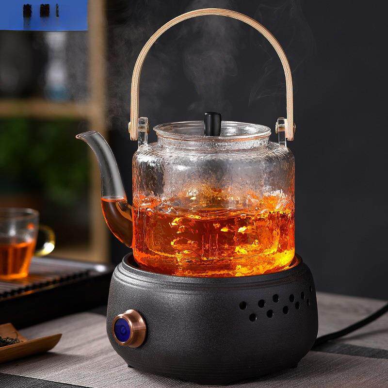 小型煮茶器套装陶瓷电陶炉围炉煮茶壶玻璃烧水壶家用茶具电热邮