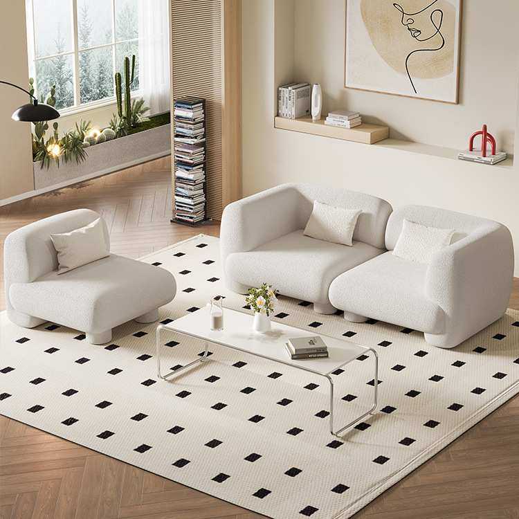 奶油风布艺沙发现代简约意式网红客厅小户型双人异形直排小沙发,玩具/童车/益智/积木/模型,其它,淘宝优惠券,粉丝福利购,淘宝优惠卷