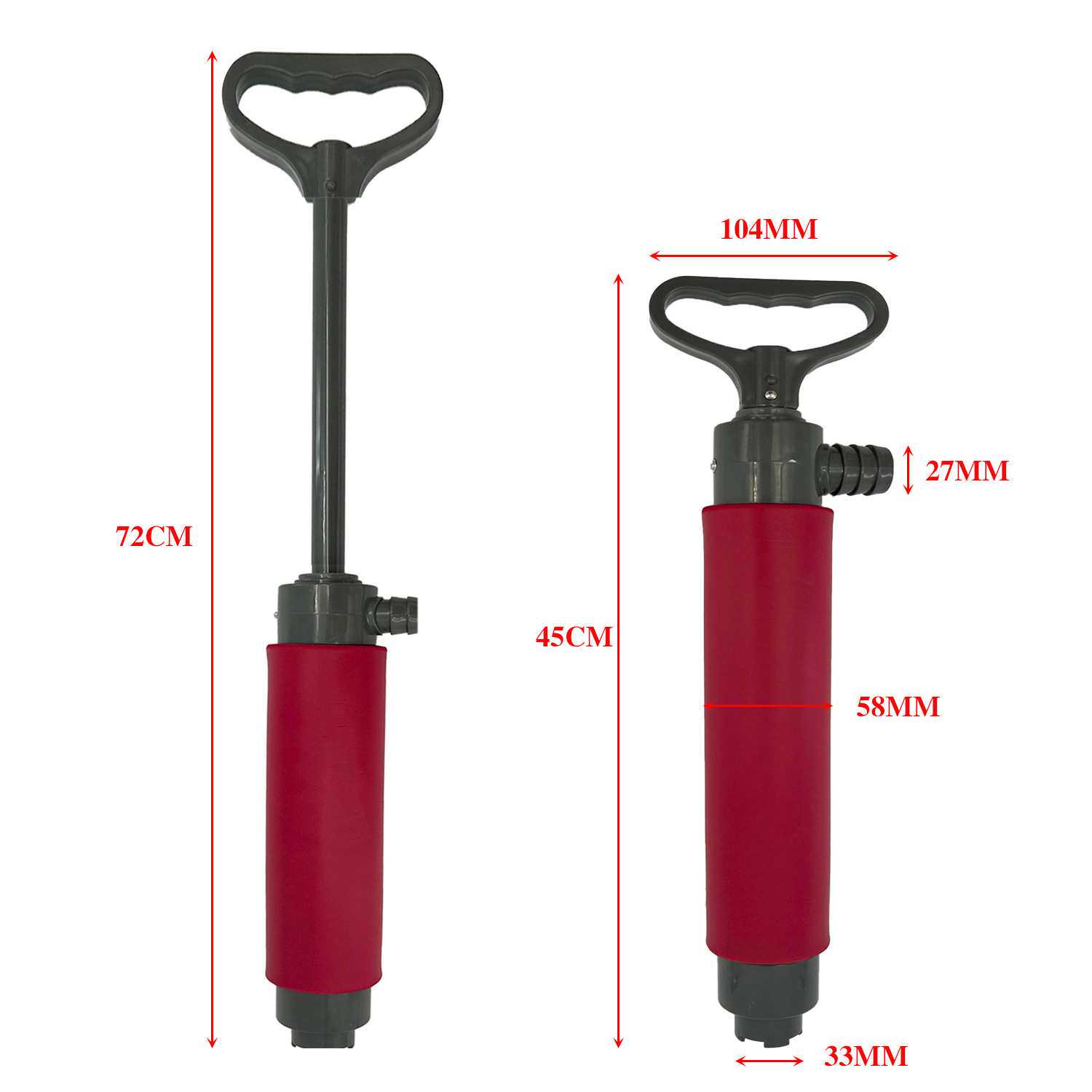 抽水泵皮划艇抽水配件手动抽水泵舱底泵皮划艇塑料配件船用配件