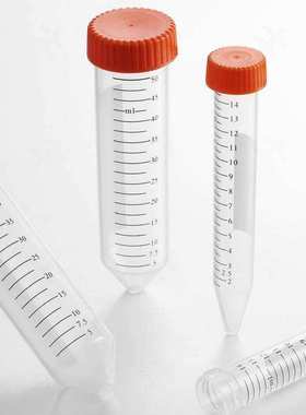 Virya 塑料离心管 15ML/50ML橙色螺旋盖无酶无热源50支/架3101507