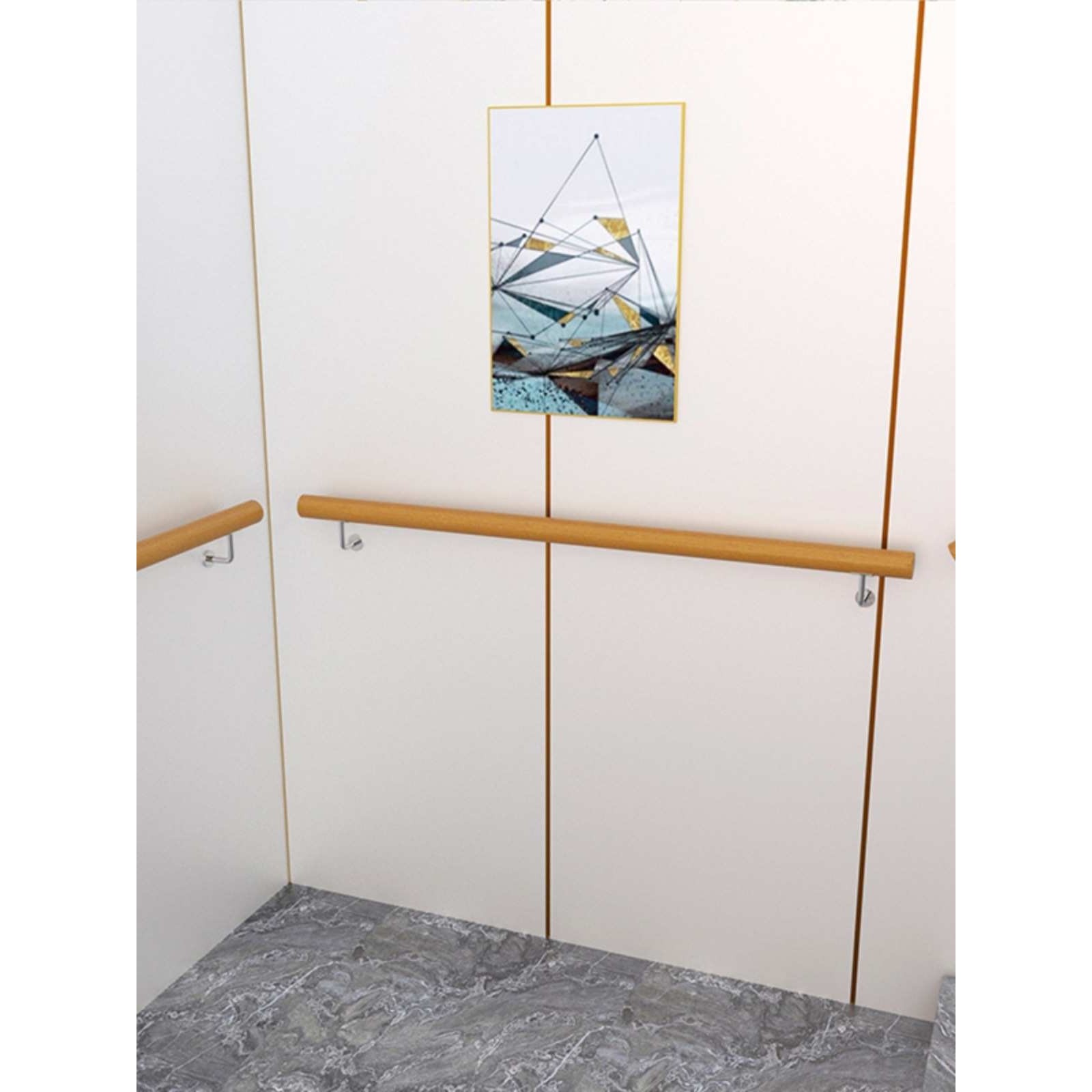 欧式楼梯扶手护栏实木质幼儿园室内圆形家用栏杆老人靠墙儿童防滑,3C数码配件,USB灯,淘宝优惠券,粉丝福利购,淘宝优惠卷