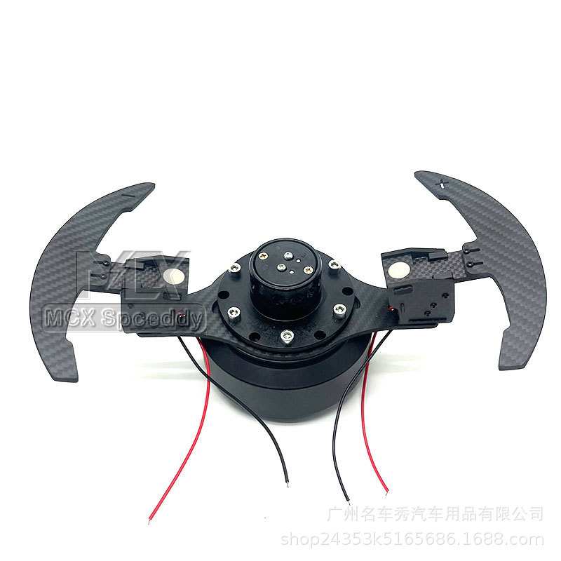 跨境中大凹竞技方向盘换挡拨片通用汽车改装快拆方向盘碳纤维拨片