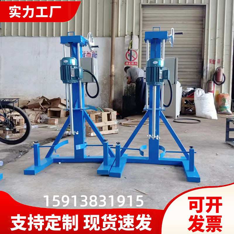 厂家供应手摇升降分散机 实验室高速搅拌分散机 手动升降搅拌机