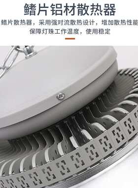 led工矿灯100w工业照明车间仓库天棚灯厂房工厂灯200w高亮度