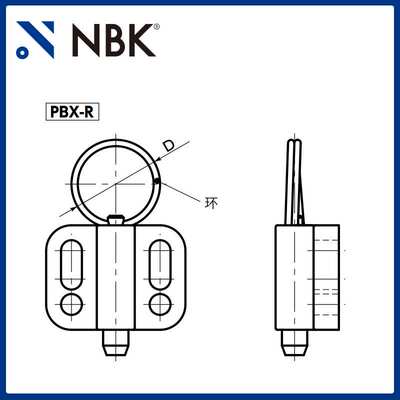 NBK PBX-R带法兰分度柱塞带环锁销分度销弹簧销机械配件厂家直供