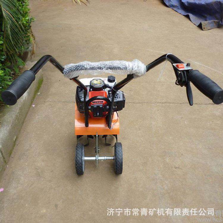 小型微耕机农田除草松土机农业机械手推式汽油耕地机旋耕机