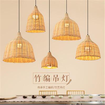 邢台桥东区桥西区日式料理店手工编织竹艺吊灯茶室竹灯日式吊灯