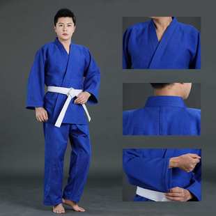 柔道服加厚成人儿童专比赛业训练男女柔术服纯棉道服新手柔道服装