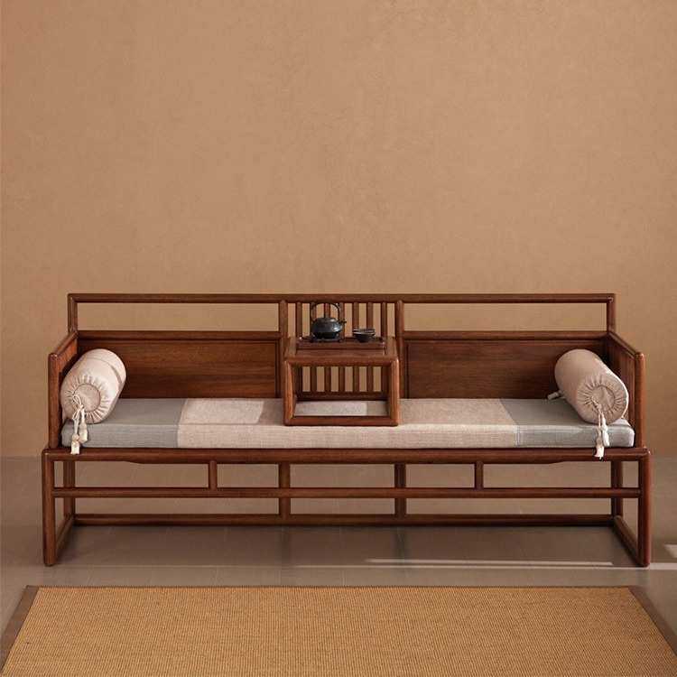 新中式罗汉床沙发组合现代简约家具榻榻米贵妃客厅床榻坐卧实木