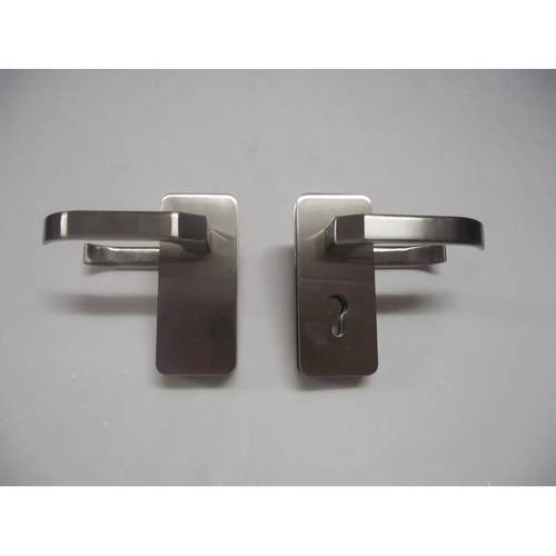 工厂直销玻璃门锁双门双开锌合金执手门锁开孔带把手