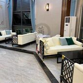 组合沙发酒店大堂休闲售楼处部接待实木沙发新中式 卡座洽谈轻奢