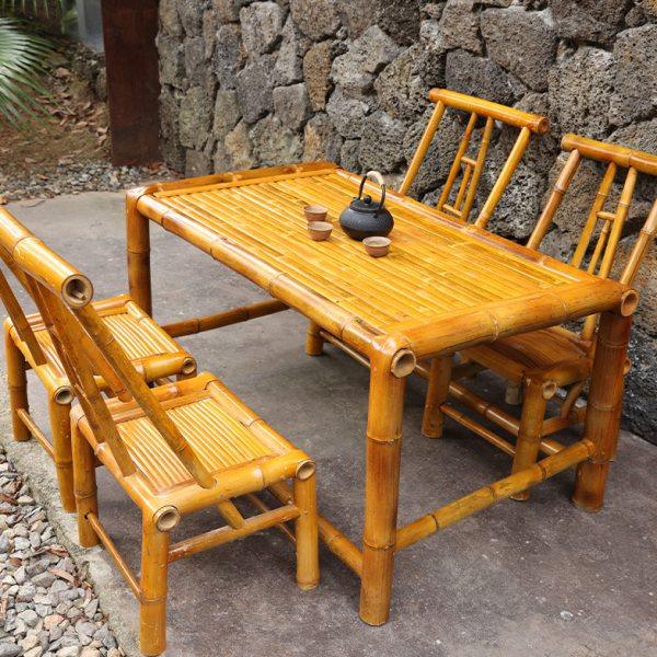 户外庭院竹桌椅组合竹茶几竹编竹椅子围炉煮茶阳台火锅休闲桌椅,住宅家具,餐桌+餐椅,淘宝优惠券,粉丝福利购,淘宝优惠卷