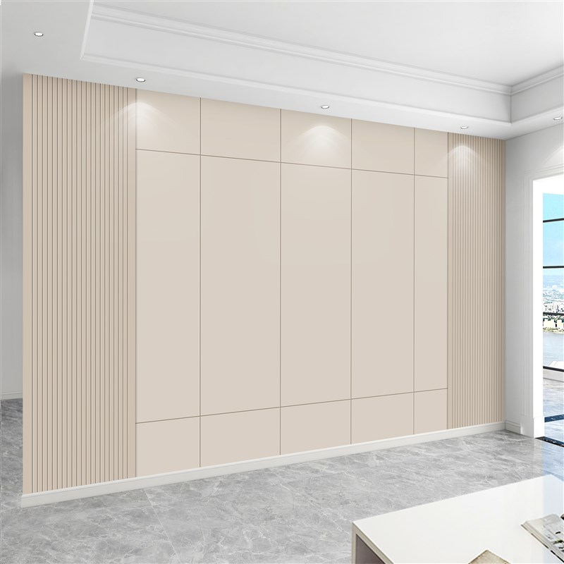 沙发电视背景墙壁纸n轻奢客厅大气定制壁画布简约素色卧室床头墙