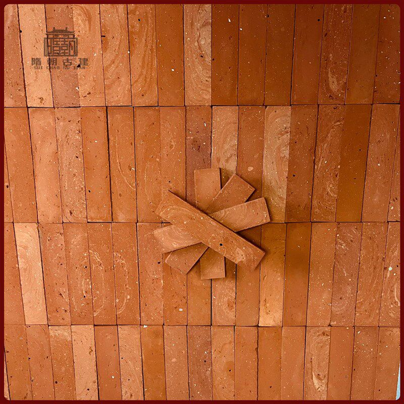 红砖墙砖复古红墙砖红砖片老红砖切D片仿古砖背景墙红砖心旧红砖