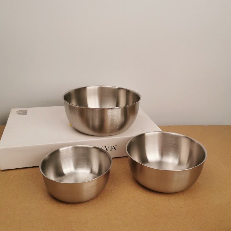 日式304不锈钢小盆蒸米饭蒸碗打蛋碗面碗蒸碗料O理18/10配菜套盆