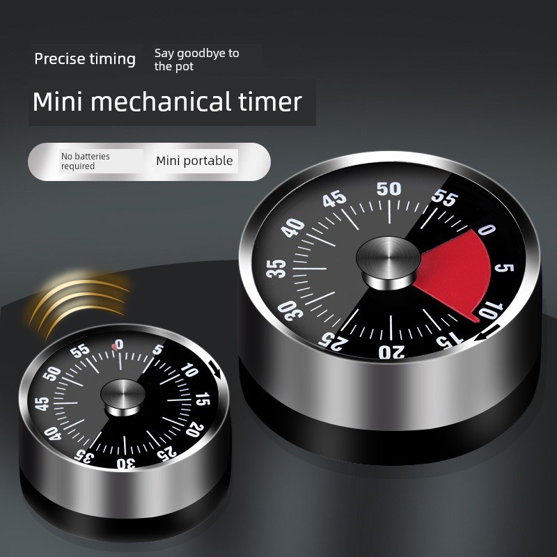 不锈钢定时器厨房机械学生时间管理提醒倒计时定R时器与磁铁烘烤