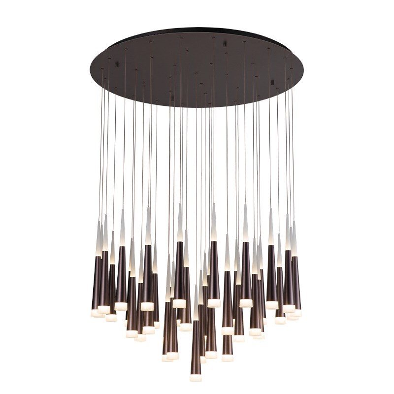 简约轻奢餐厅吊灯别墅复式楼客厅大吊灯I多头创意法式极简吧台灯