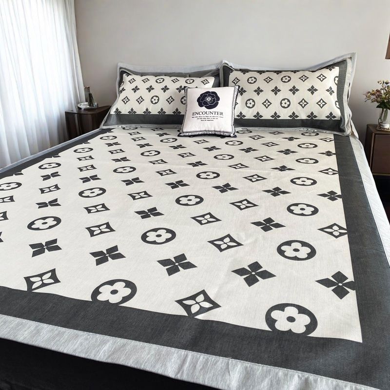 轻奢简约夏季冰丝凉席三件套可折叠单双人学生宿舍空调软席子水洗,床上用品,冰丝席,淘宝优惠券,粉丝福利购,淘宝优惠卷