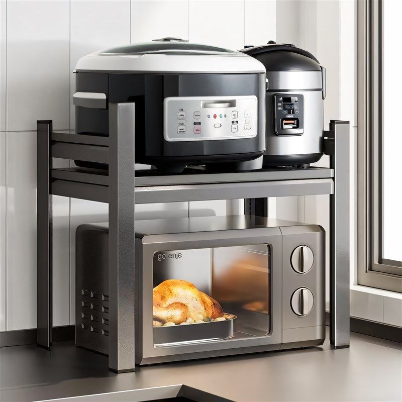 厨房微波炉架子置物架多功能支架多层家用烤箱台面电饭煲收纳架子,厨房/烹饪用具,微波炉置物架,淘宝优惠券,粉丝福利购,淘宝优惠卷