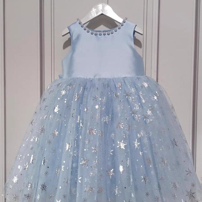 领口珍珠公主周岁生日裙小花童小主持钢琴演讲女童网纱蓬蓬裙礼服,童装/婴儿装/亲子装,儿童礼服,淘宝优惠券,粉丝福利购,淘宝优惠卷