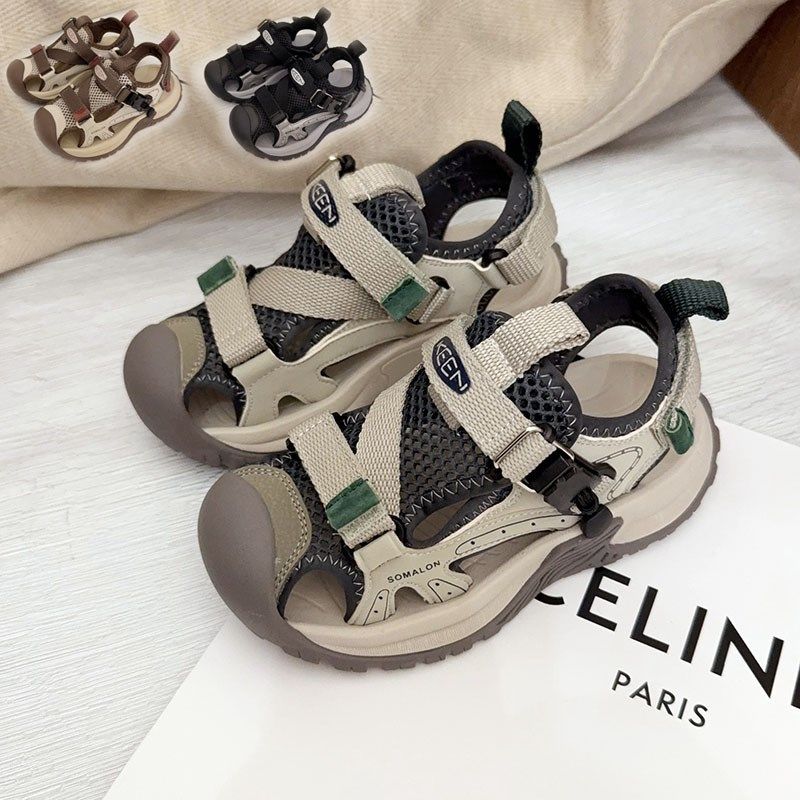 网面包头凉鞋防撞防滑户外穿夏季2025年新款儿童小孩男童女童潮牌,童鞋/婴儿鞋/亲子鞋,凉鞋,淘宝优惠券,粉丝福利购,淘宝优惠卷