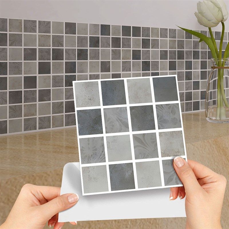 一套20片哑膜微磨m砂砖纹马赛克化妆室防水自黏贴纸厨房防油耐高,家居饰品,瓷砖贴,淘宝优惠券,粉丝福利购,淘宝优惠卷