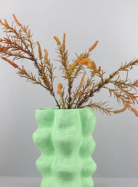 现代简约绿色插花花器艺术摆件客厅茶几办公室家居桌面花器装饰品