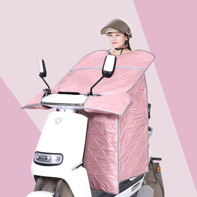 电动车挡风被夏季薄款遮阳防晒摩托电瓶车防风罩防雨防水四季通用