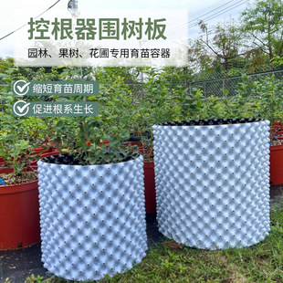 控根器植树专用高培土围树板园林绿化排水板阻根板加厚黑色控根器