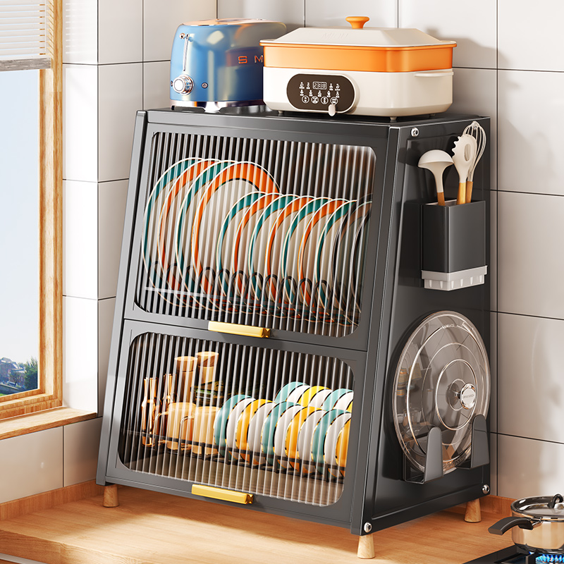厨房置物架碗碟碗盘收纳架沥v水架家用多功能放碗架碗筷收纳盒碗